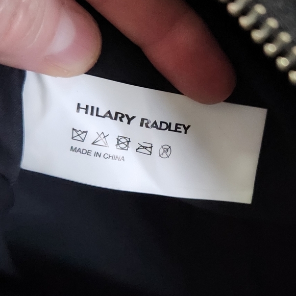 HILARY Radley Faye Black Cowhide Leather Handbag Shoulder Bag Purse - Picture 15 of 15